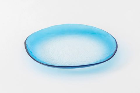 KİTCHEN ESSENTİALS ALTHEA CAM PASTA TABAĞI 21 CM, MAVİ, ALTILI SET