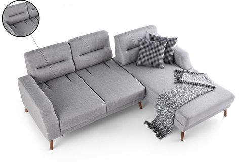 ANKA KÖŞE KOLTUK, 250X170, AÇIK GRİ, SOL KÖŞE
