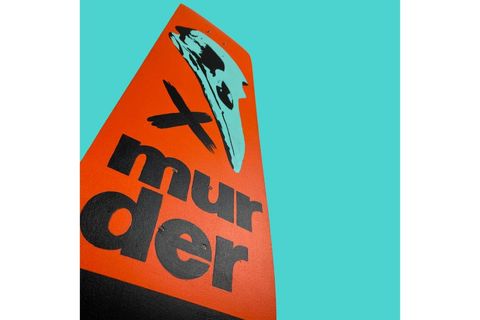 MURDER KAYKAY EL YAPIMI AHŞAP DUVAR DEKORU