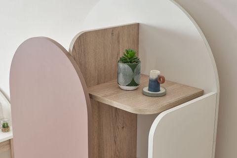 PETİTE ÇOCUK ODASI TAKIMI, PEMBE, 2 KAPAKLI