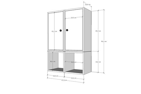 BK ÇOK AMAÇLI DOLAP, 4 ÇEKMECELİ, ÇAD