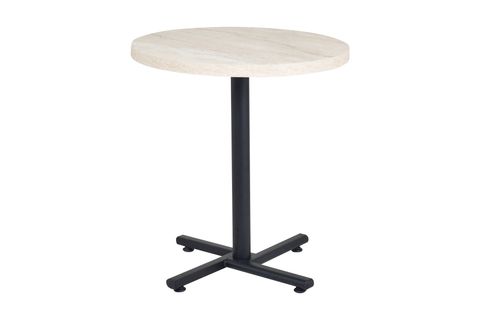 PAYAS METAL AYAK MUTFAK BAHÇE BALKON BİSTRO VE CAFE MASASI, 70X70 CM, BEJ SİYAH