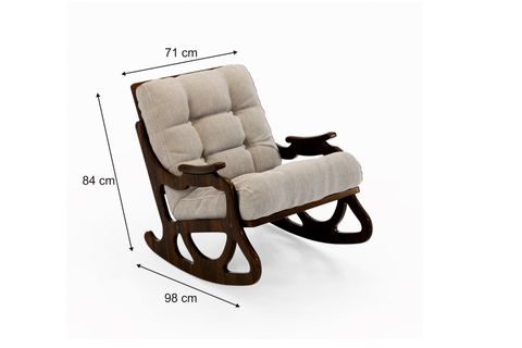 COZY SALLANAN SANDALYE VE TV KOLTUĞU, AÇIK BEJ CEVİZ