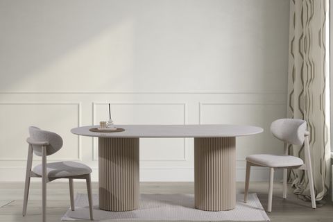 ASSU MERMER BASKI MDF YEMEK MASASI