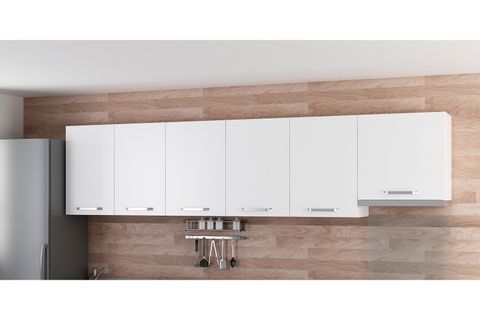 MİNAR 300 CM MUTFAK DOLABI BEYAZ 300-B5-ÜST MODÜL