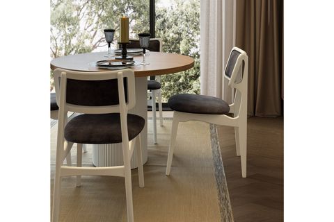 LİVONİ AHŞAP MASA TAKIMI, 90X90