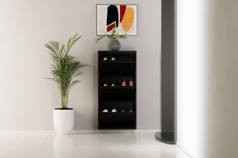 LİNEA METAL AYAKKABILIK, SİYAH, 3 KAPAKLI