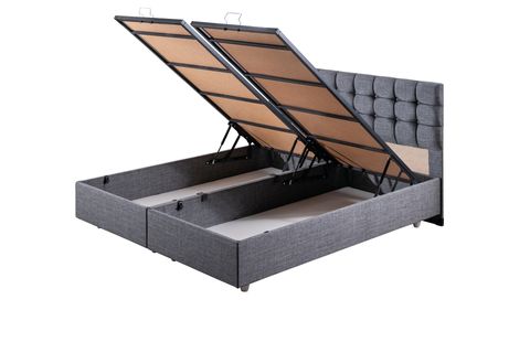 VENEDİK BAZA BAŞLIK LETTO YATAK SETİ, GRİ, 160X200