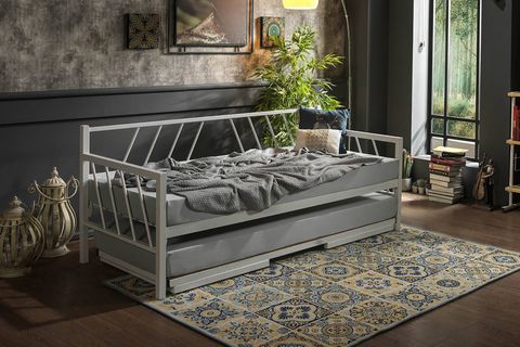 GLORY DAYBED YAVRULU METAL KARYOLA, BEYAZ, 90X200
