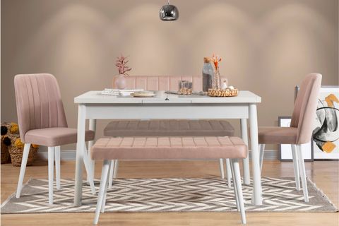 STORMİ MASA TAKIMI, BEYAZ SOHO TAŞ