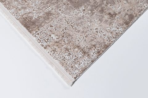 ATLAS HALI FRAPE FP11A KAHVE KREM MODERN SALON HALISI 80X300