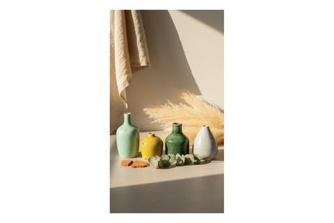 DÖRTLÜ TERRACOTTA DEKORATİF VAZO SETİ