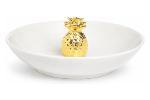 ANANAS MOTİFLİ YÜZÜKLÜK, BEYAZ