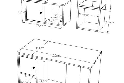 EVA ÇALIŞMA MASASI, KAPAKLI