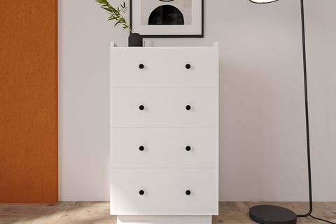 Hari Şifonyer, Beyaz, 4 Çekmeceli