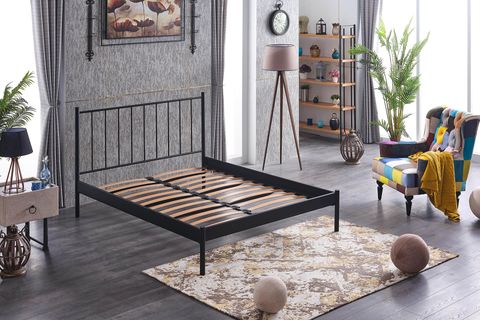 FALEZ ST METAL KARYOLA, SİYAH, 120X200