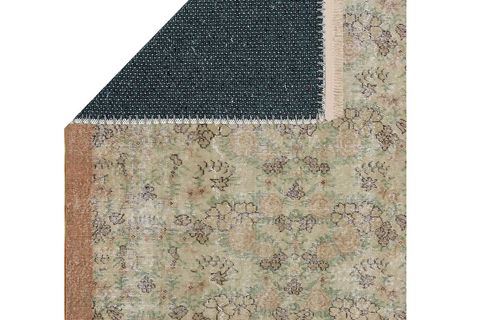 VİNTAGE DESENLİ BEJ ETNİK KİLİM DOKUMA TABAN HALI, 322 YNG, 80X150 CM