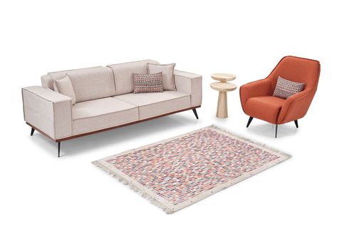 YENİ LOFT KOLTUK TAKIMI, KREM