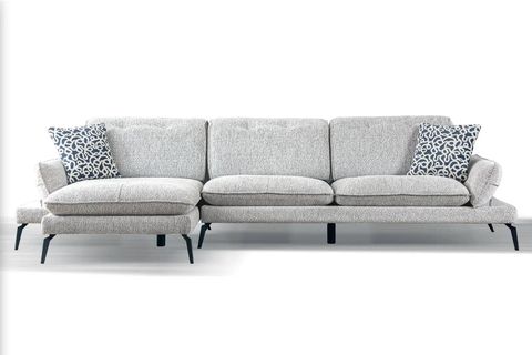 COSY KÖŞE KOLTUK, METAL AYAK, SOL KÖŞE, AÇIK GRİ