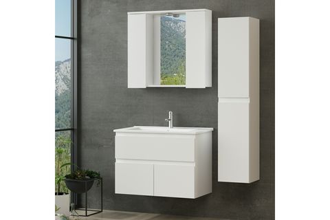 NİKA BANYO DOLABI AS2K1Ç70, BEYAZ, 85 CM