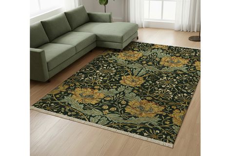 SİMETRİ ÇİÇEK DOKUMA TABAN HALI, 527 YNG, 80X150 CM