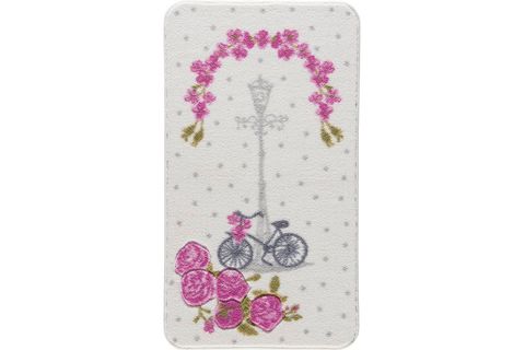 VINTAGE BIKE KOYU PEMBE OYMALI BANYO HALISI 80*140