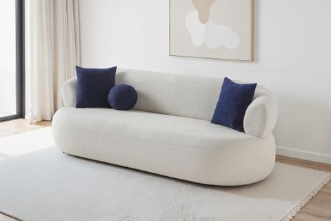 TURİN ÜÇLÜ KOLTUK, BEYAZ