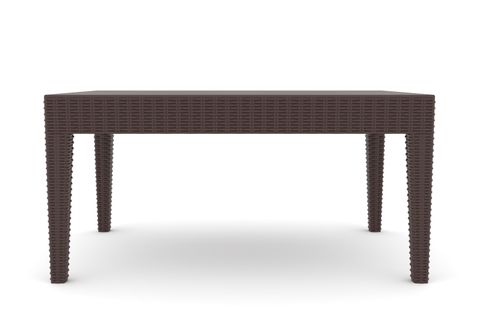 NOVA PLASTİK RATTAN SEHPA, KAHVERENGİ