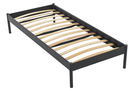 HETKUS TEK KİŞİLİK METAL KARYOLA, SİYAH, 90X190