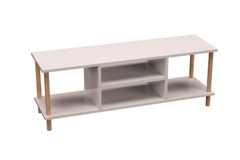 İNTERGO TV ÜNİTESİ 2 KİTAPLIKLI, BEYAZ