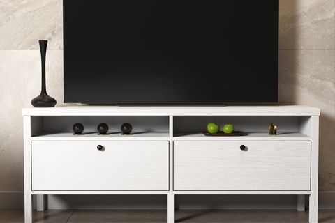 VENEZİA 2 ÇEKMECE 2 BÖLMELİ TV ÜNİTESİ, WOOD BEYAZ, 150 CM