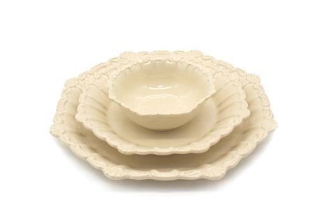 CORİNTH YEMEK TAKIMI, ÜÇLÜ SET, 1 KİŞİLİK, KREM