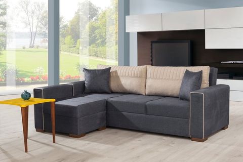 KLAS KÖŞE KOLTUK LACİVERT KREM