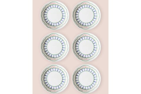 THE MİA SPRİNG YEMEK TABAĞI 6LI SET 20 CM
