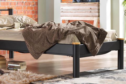 KAPPİS S METAL KARYOLA, SİYAH, 90X200