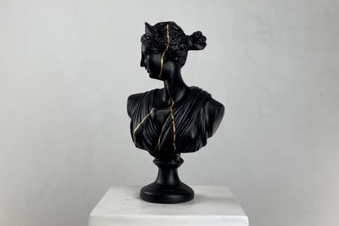 ARTEMIS GOLD STREAK POP ART DEKORATİF ROMA YUNAN HEYKELLERİ