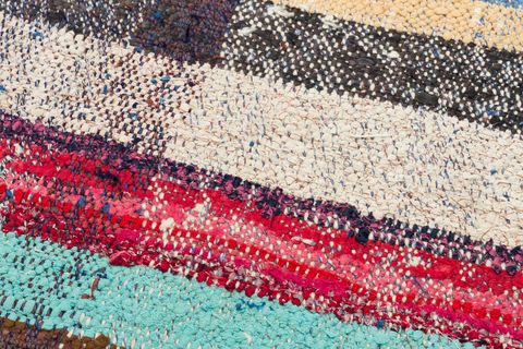 MUTEŞEM EL DOKUMA ÇİZGİLI VINTAGE KİLİM 80X150