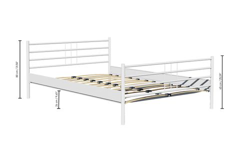 UNİMET MANYAS METAL KARYOLA, BEYAZ, 90X190