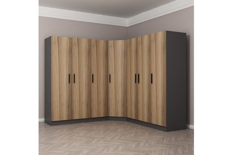 MİNAR KALE GARDIROP 7,  7 KAPAKLI,  DORE
