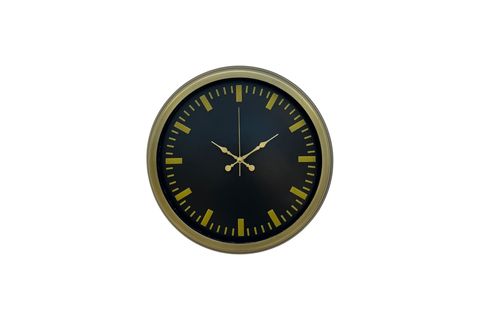 VİNTAGE  METAL MODERN DUVAR SAATİ 40 CM