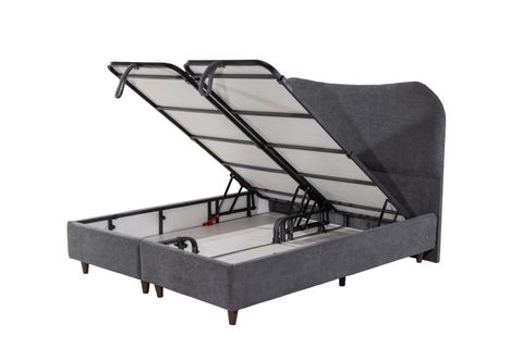 LUNA TREND BAZA VE BAŞLIK SETİ, GRİ, 140X200