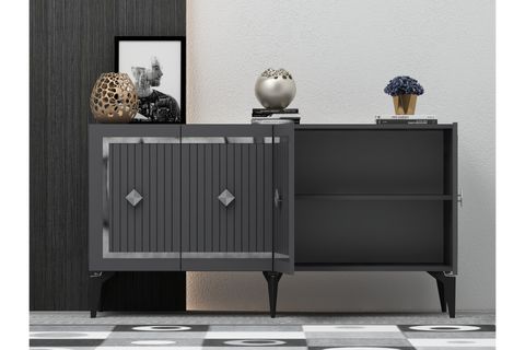 NOVA KONSOL, ANTRASİT GÜMÜŞ, 150 CM