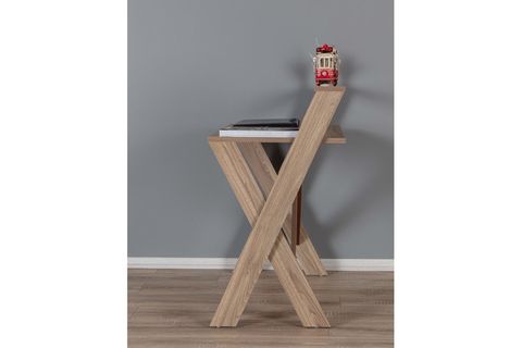 ENDA HOME X AYAKLI DERS ÇALIŞMA MASASI, KAHVE
