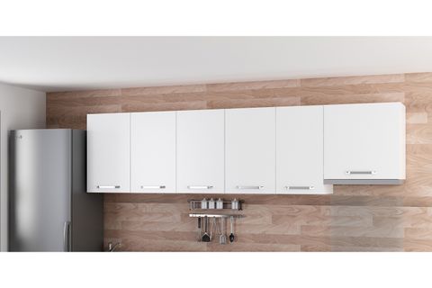 MİNAR 280 CM MUTFAK DOLABI BEYAZ 280-B10-ÜST MODÜL