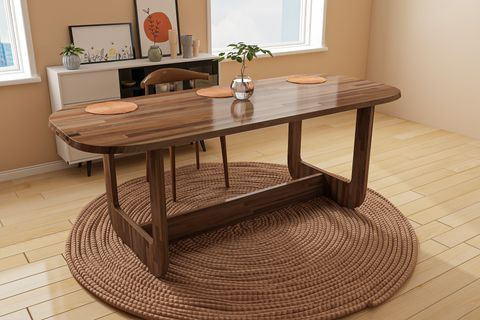 GİVAYO WOOD'S FLAMİNGO YEMEK MASASI, CEVİZ, 170X80