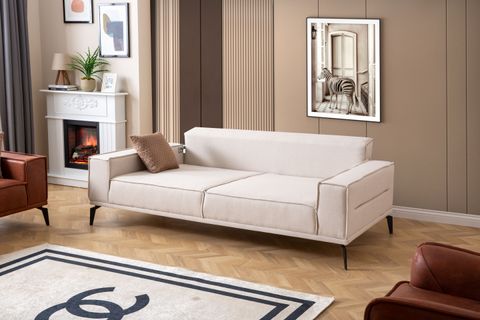 ELİT ÜÇLÜ KOLTUK, KIRIK BEYAZ