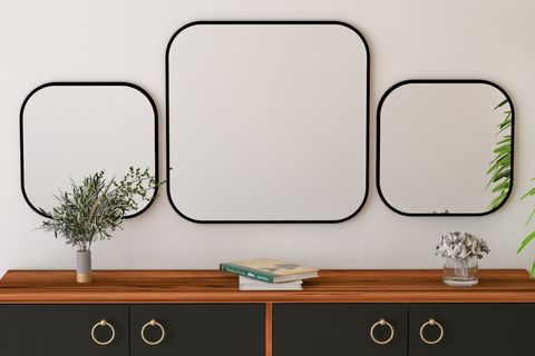 ARNETTİ ATLANTİS ÜÇLÜ AYNA, LARGE, SİYAH