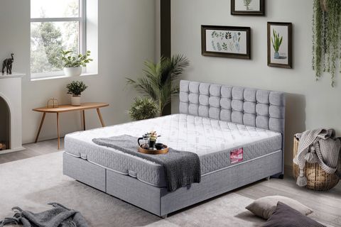 VENEDİK BAZA BAŞLIK LETTO YATAK SETİ, AÇIK GRİ, 140X190