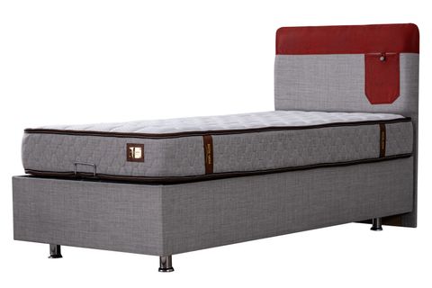 HAPPY BAZA BAŞLIK VE ORTHOSOFT YATAK SETİ, KIRMIZI, 90X200