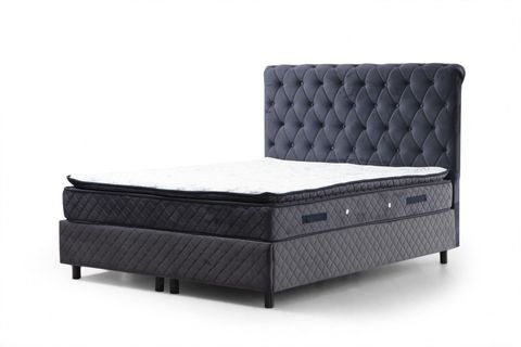 SONATA VASSİ TEK KİŞİLİK BAZA+BAŞLIK+YATAK, ANTRASİT, 90X190